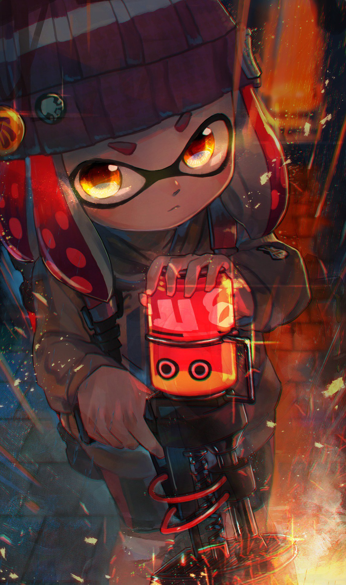 rain sparkles - Splatoon, Woomy, Inklings, Art, Hizake