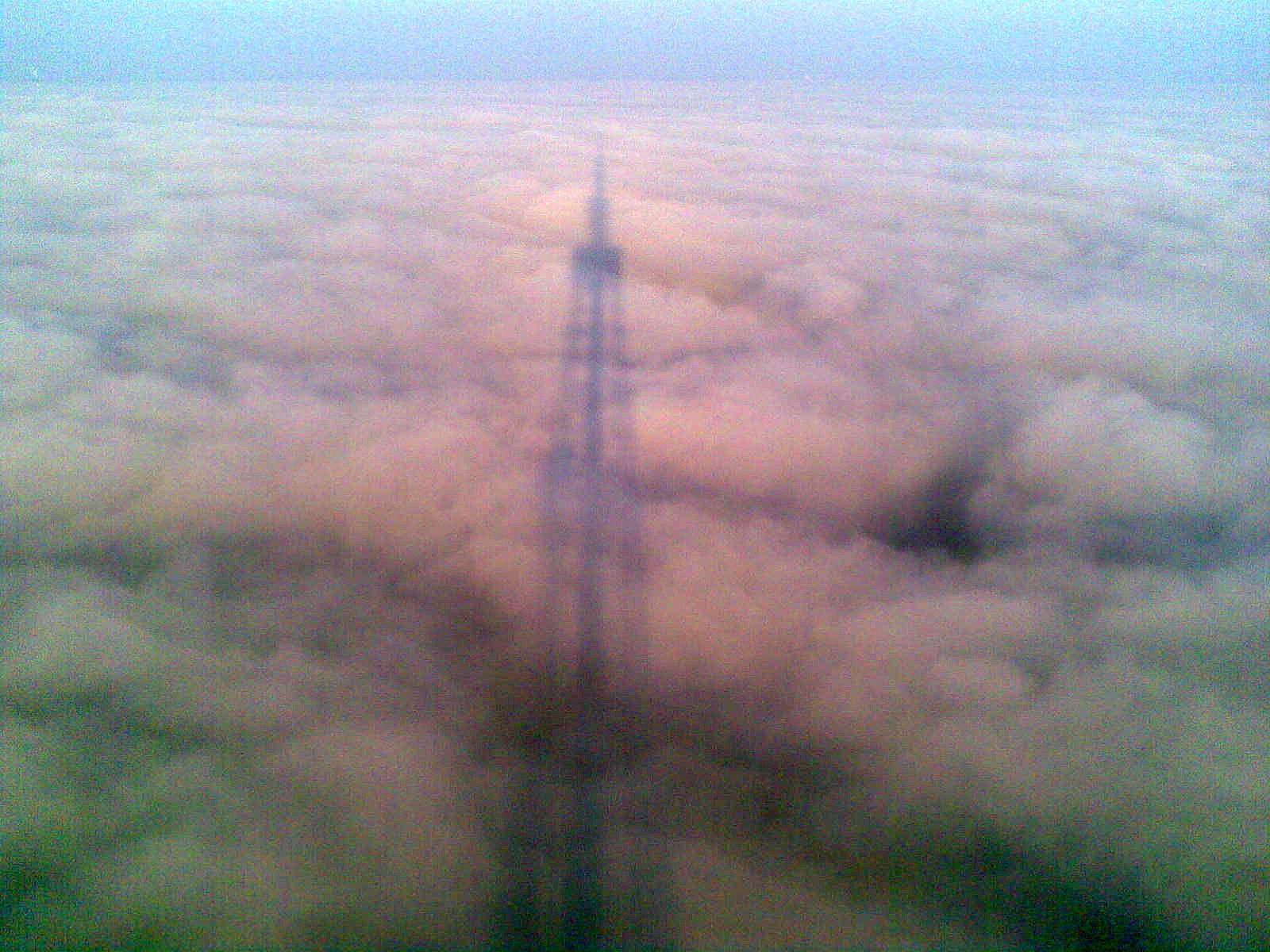 When the earth is damp and cloudy - My, Fog, TV tower, Longpost