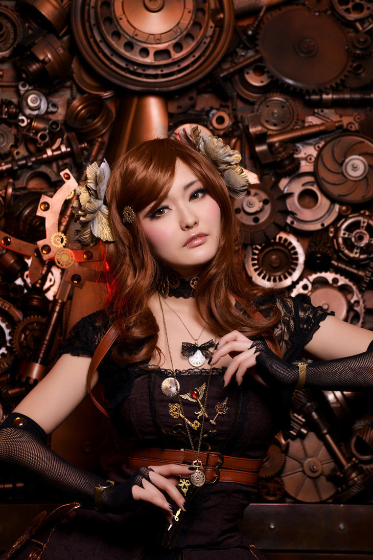 Steampunk Lolita - by - Isis Blue Fire - Косплей, Девушки, Стимпанк, Длиннопост