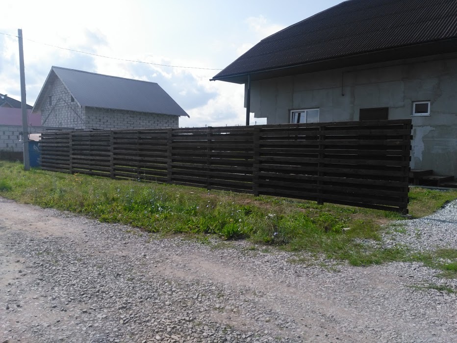 How we built a fence from a burnt board. - My, Fence, Building, Woodworking, Longpost