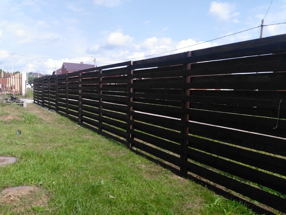 How we built a fence from a burnt board. - My, Fence, Building, Woodworking, Longpost