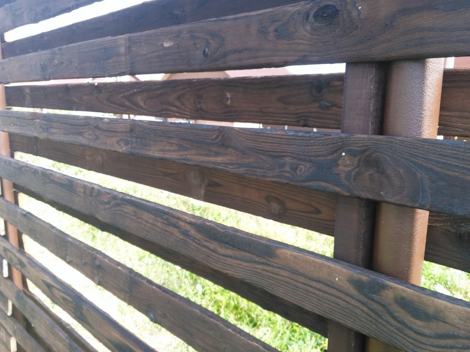 How we built a fence from a burnt board. - My, Fence, Building, Woodworking, Longpost