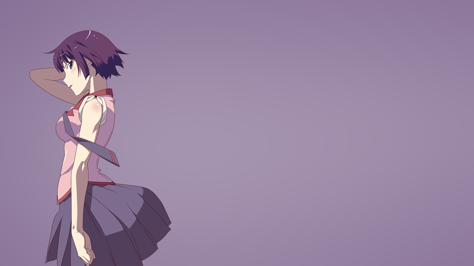 Hitagi Senjougahara - Аниме, Anime Art, Длиннопост, Hitagi Senjougahara, Monogatari series