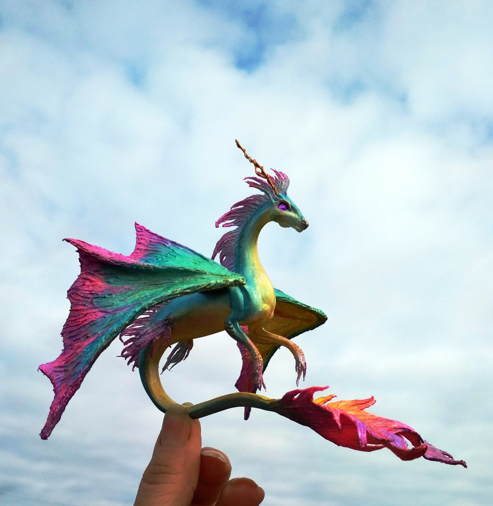 Where blanks were lying, there dragons beat with their wings - My, The Dragon, Polymer clay, Needlework with process, Blanks, Figurines, Statuette, Longpost