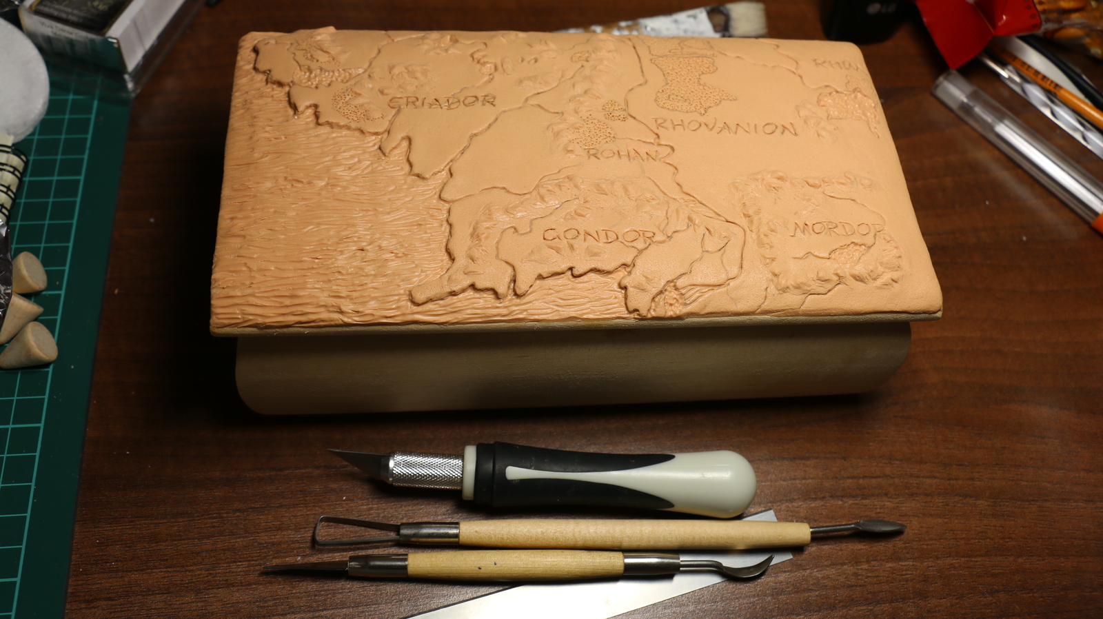 A short guide to making a Middle-earth box - My, Longpost, With your own hands, Casket, Polymer clay, Middle earth, Lord of the Rings, My, Handmade