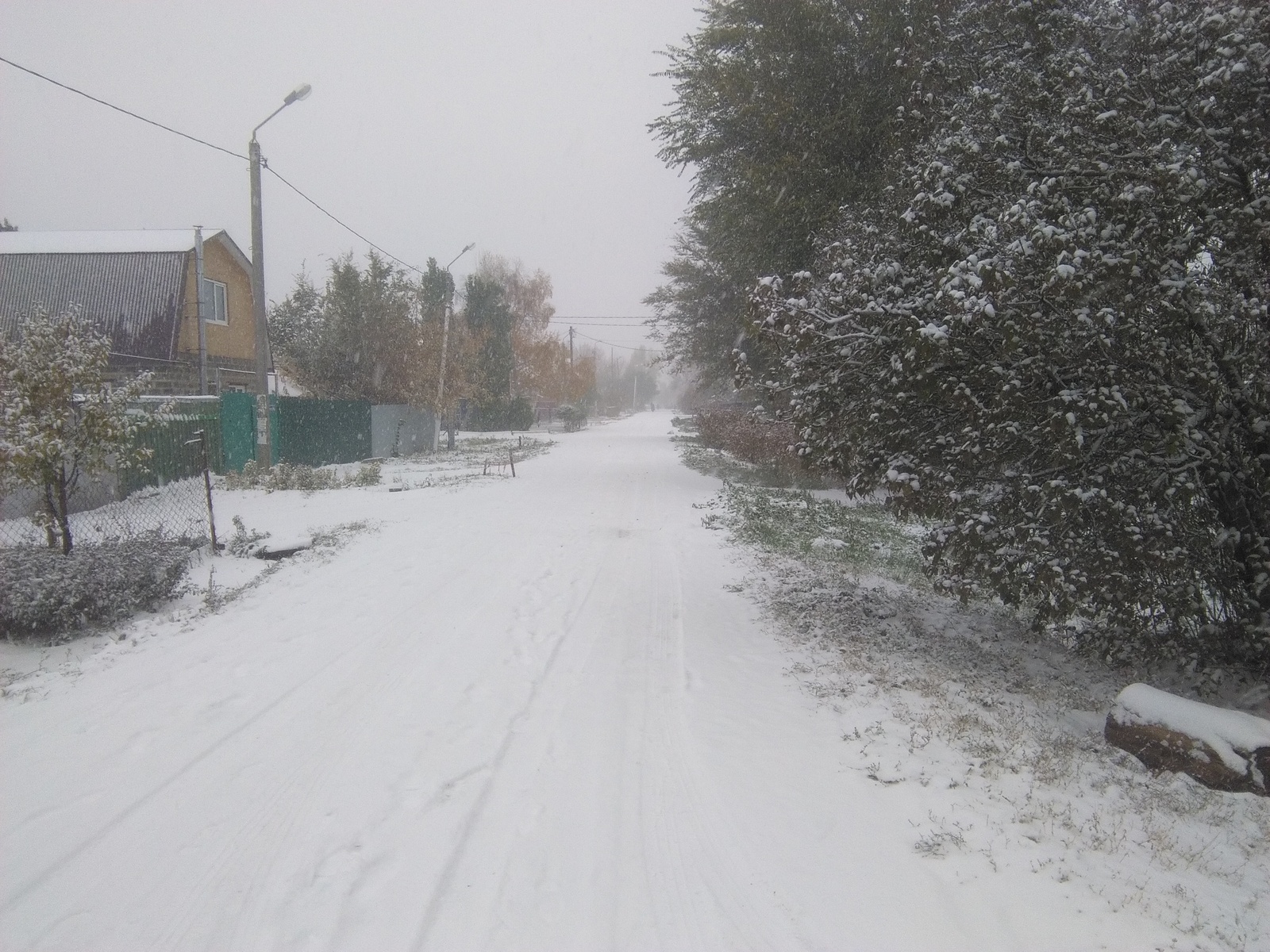 Первый снег Оренбург! - Снег, Оренбург, Зима