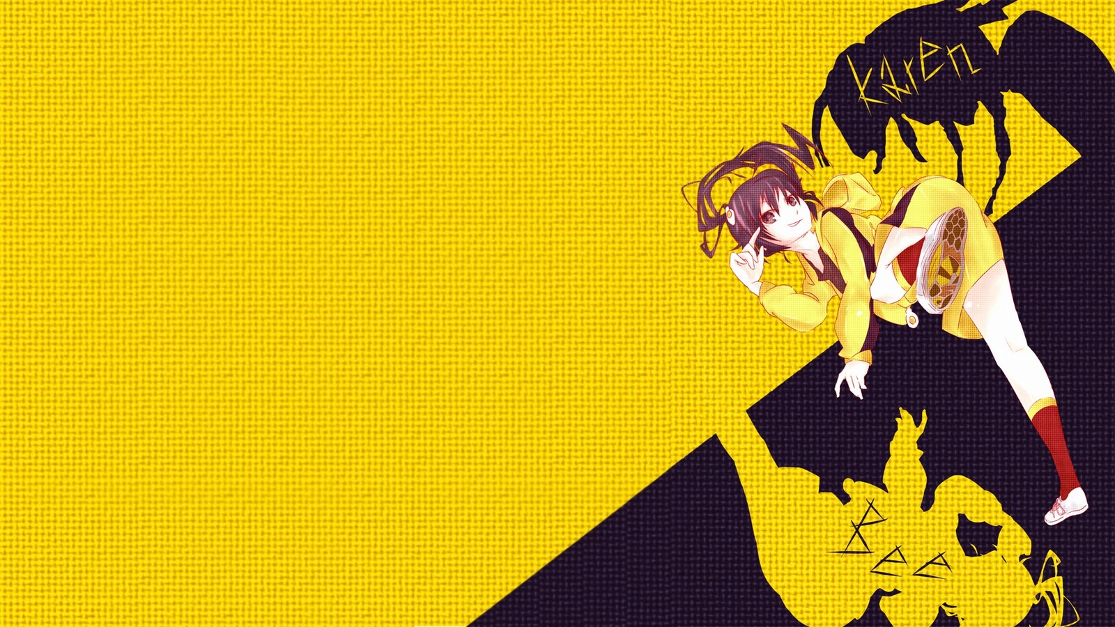 Karen Araragi - Аниме, Monogatari series, Araragi Karen, Anime Art, Длиннопост