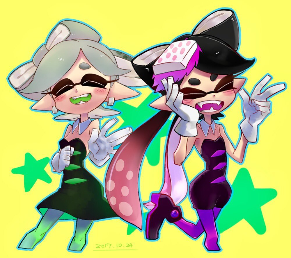 Let's have fun! - Splatoon, Woomy, Inklings, Squid Sisters, Art