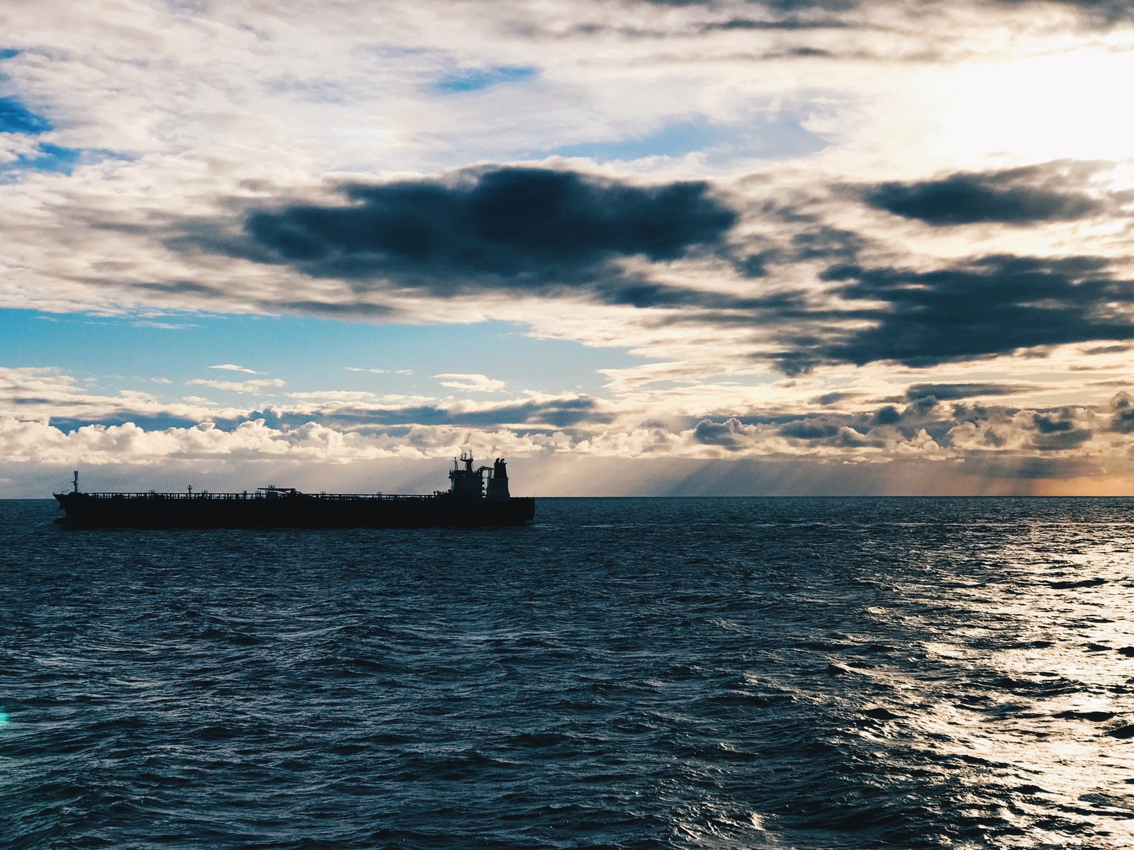 Primorsk - Rotterdam - My, Denmark, Bridge, Sunset, Sea, Tanker, Work, Baltic Sea, Longpost