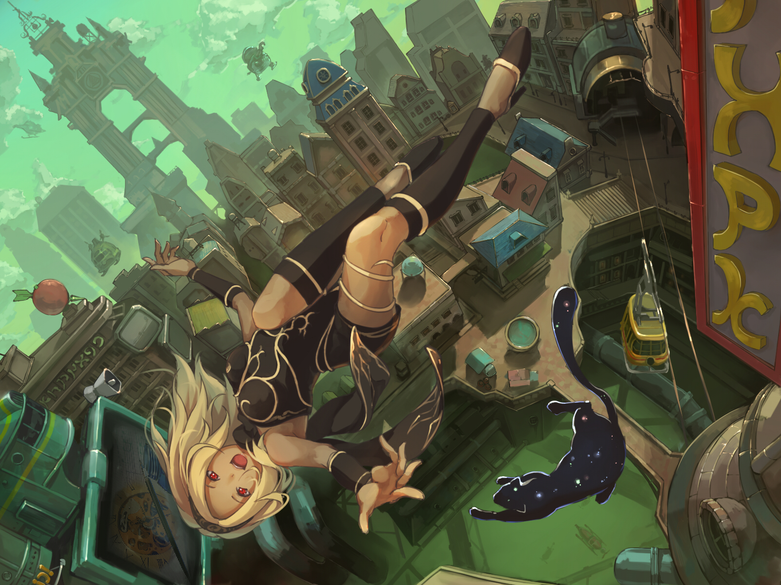 Присоединяйся~ - Gravity Rush, Gravity Daze, Kat, Dusty, Игры, Арт, Kat Gravity Rush