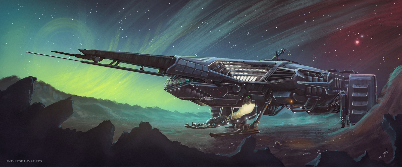 Concept Art of the Spacecraft (Universe Invaders) | Пикабу