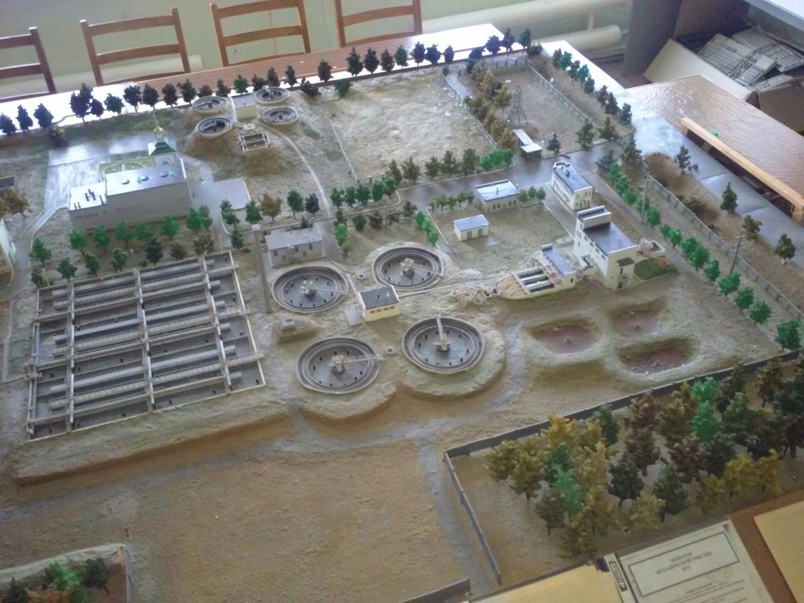 Model of treatment facilities. - My, Modeling, The photo, Wastewater treatment plants, Longpost