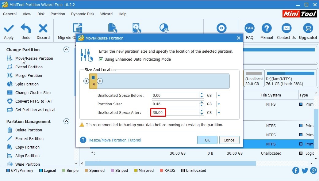 Shrink disk volume when out of space error occurs. It is not possible to shrink the volume beyond the location of files being moved. - My, , , , , Longpost