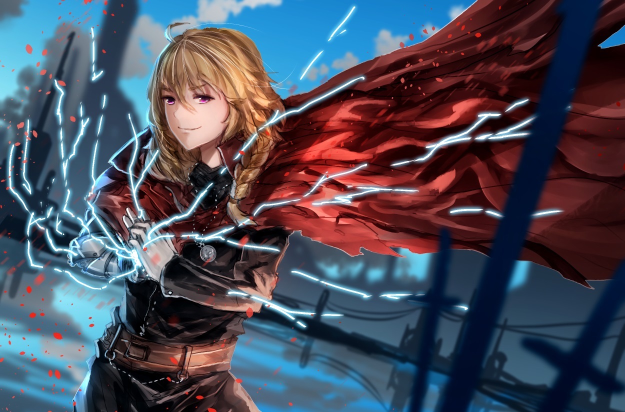 Fullmetal Crossover - Anime Art, Аниме, Fullmetal Alchemist, Кроссовер, RWBY, Ruby Rose, Weiss Schnee, Anonamos701