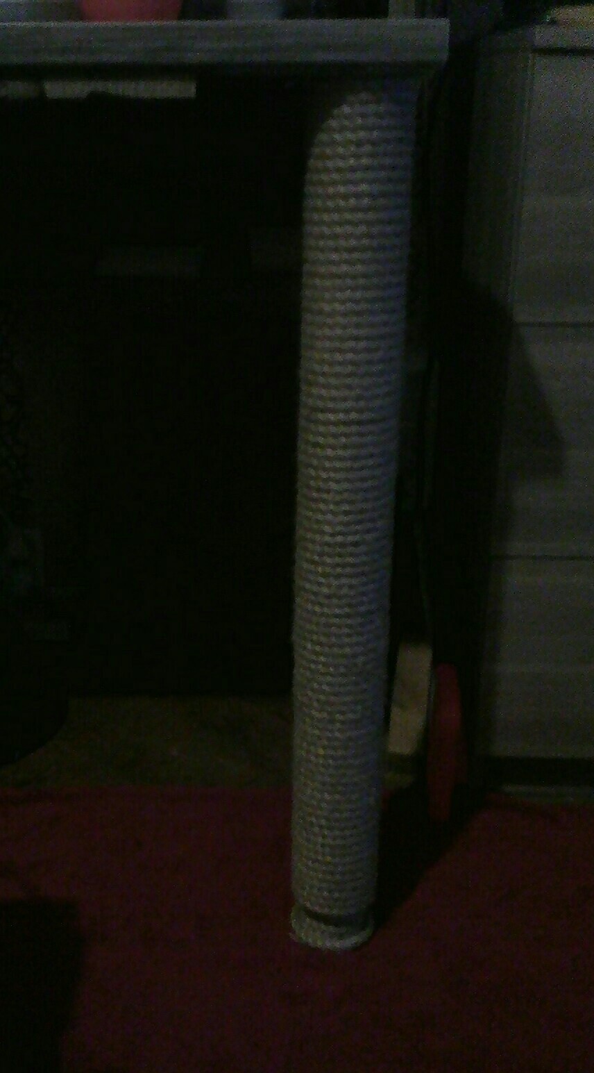 Budget scratching post - My, Scratching post, Laziness, Needlework without process