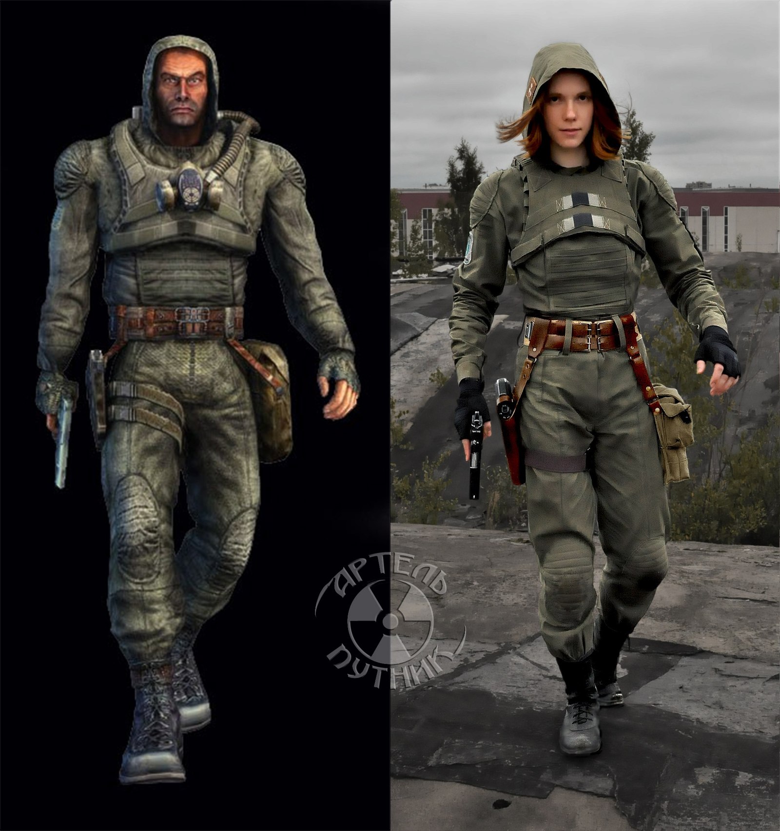 S.T.A.L.K.E.R vs реальность. Крутой косплей от девушки. - Косплей, Девушки, Сталкер, Женщина, Страйкбол, Сталкерша, Длиннопост, Женщины