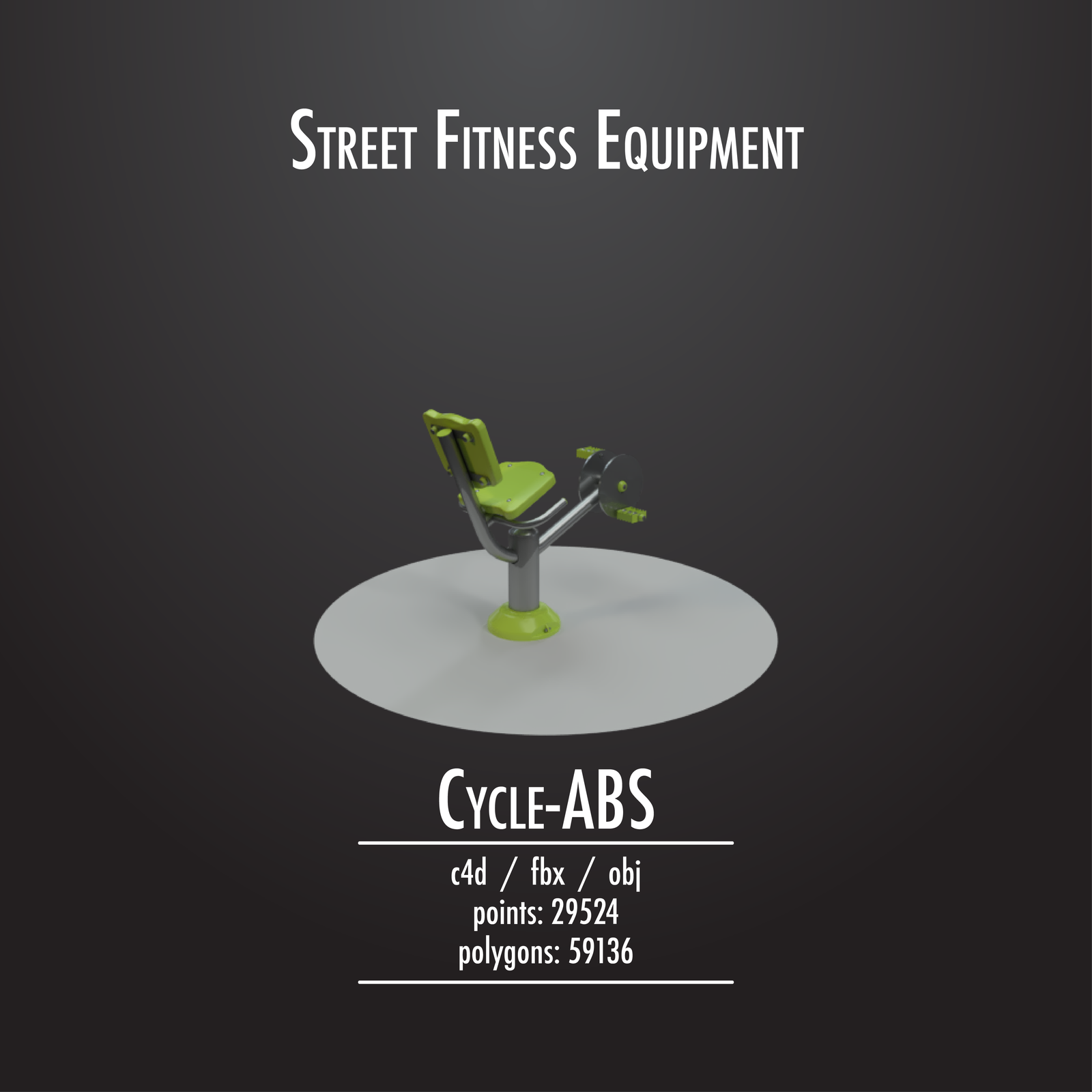 Street Fitness Equipment #01 - 50 3d models pack - Моё, Outdoor, Фитнес, Спорт, Equipment, Bench, Улица, Хобби, Длиннопост