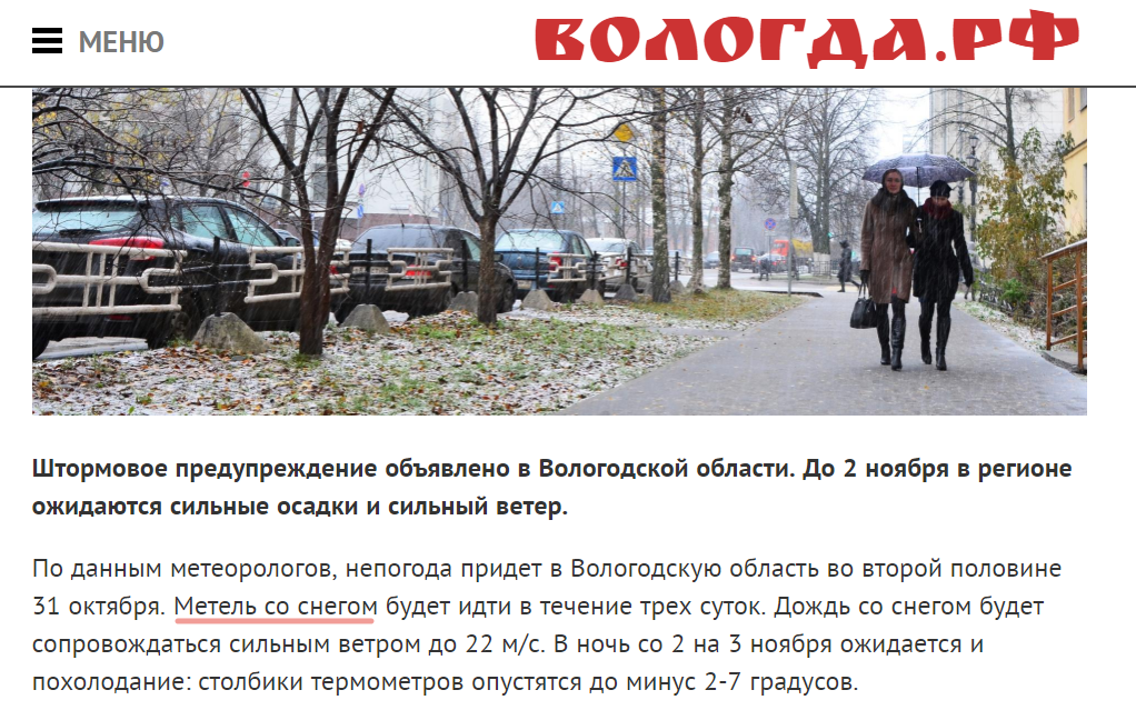 Snowstorm - Local, news, Incompetence, Vologda, 