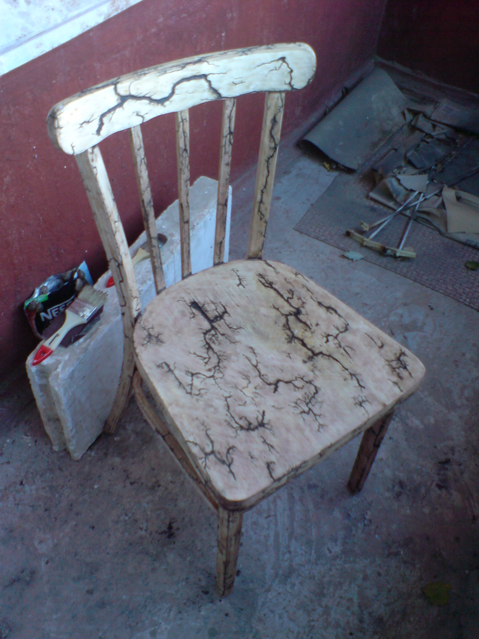 Preparation of a chair with zippers. - My, Homemade, Restoration, Chair, Tree, With your own hands, Longpost