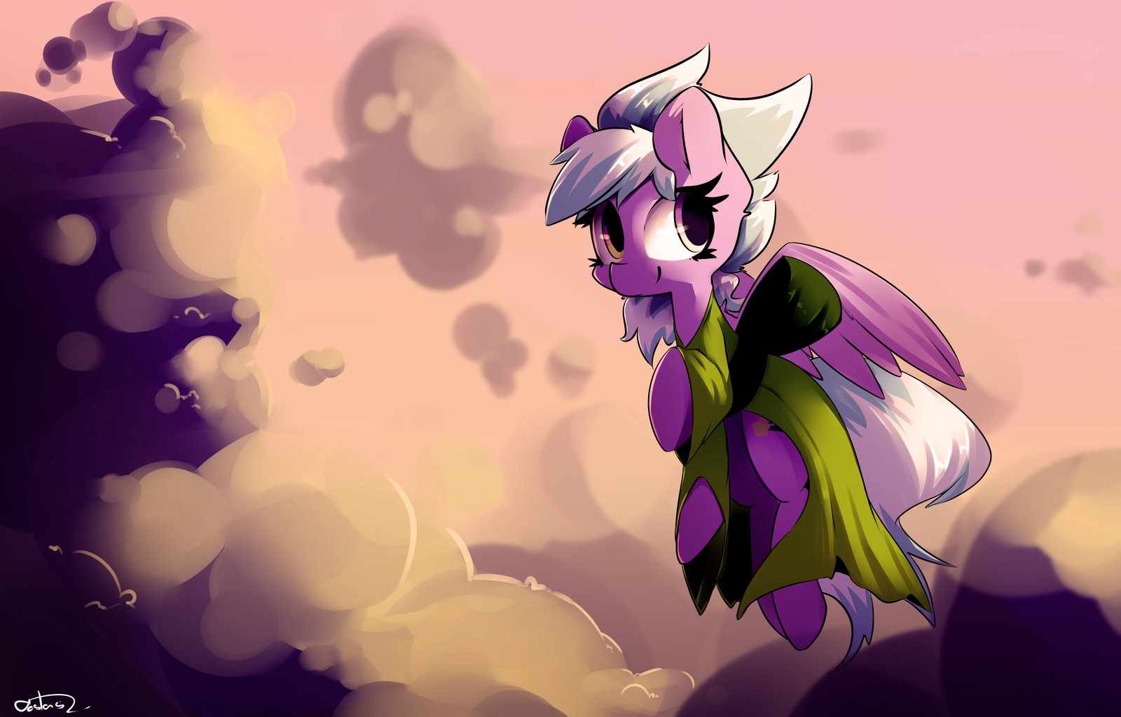 Well, happy birthday! - My little pony, Cloudchaser, PonyArt, Art, Birthday, 