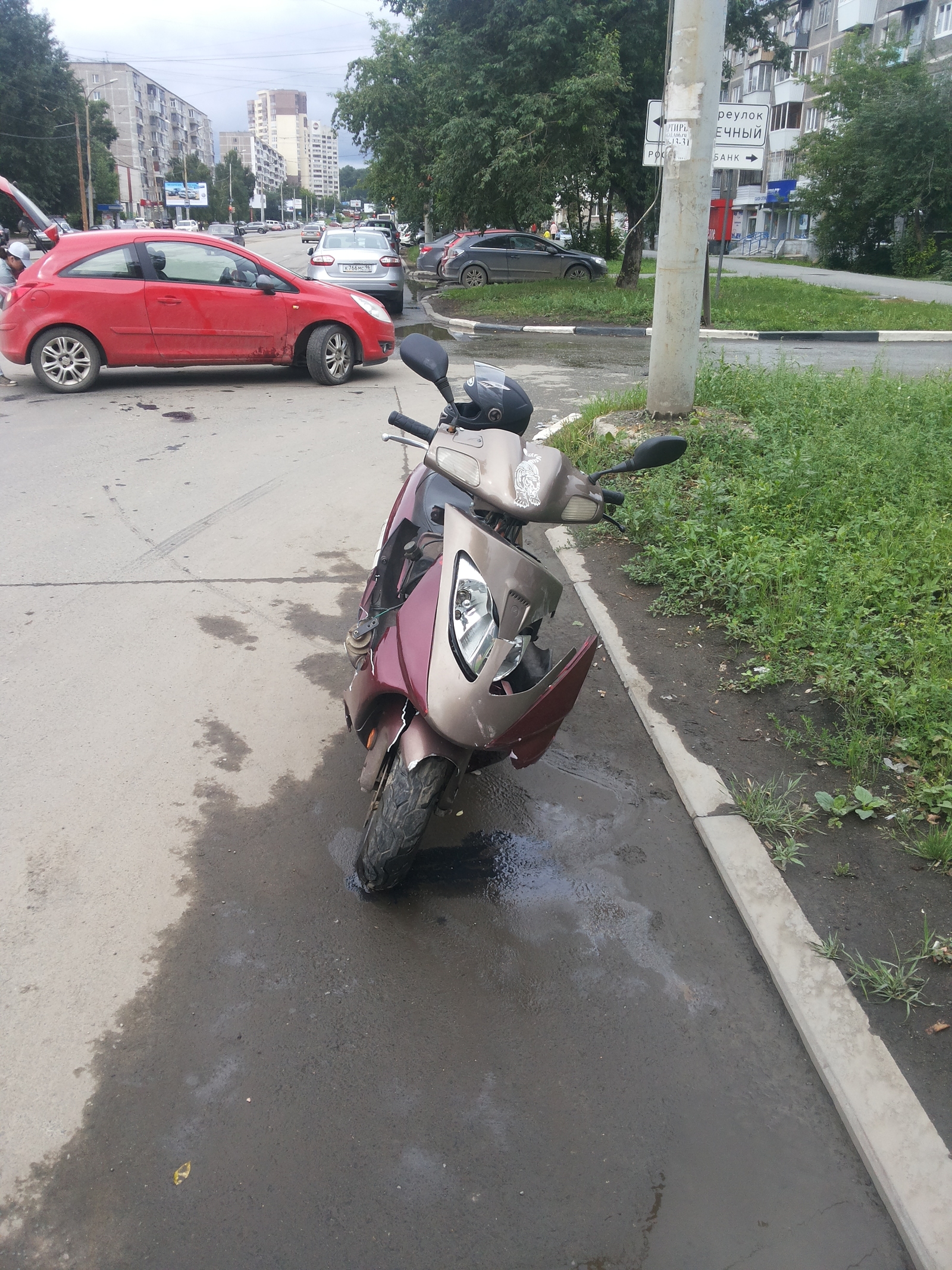 The story of one accident (Old bike) - My, Road accident, Yekaterinburg, Story, Karma, Longpost