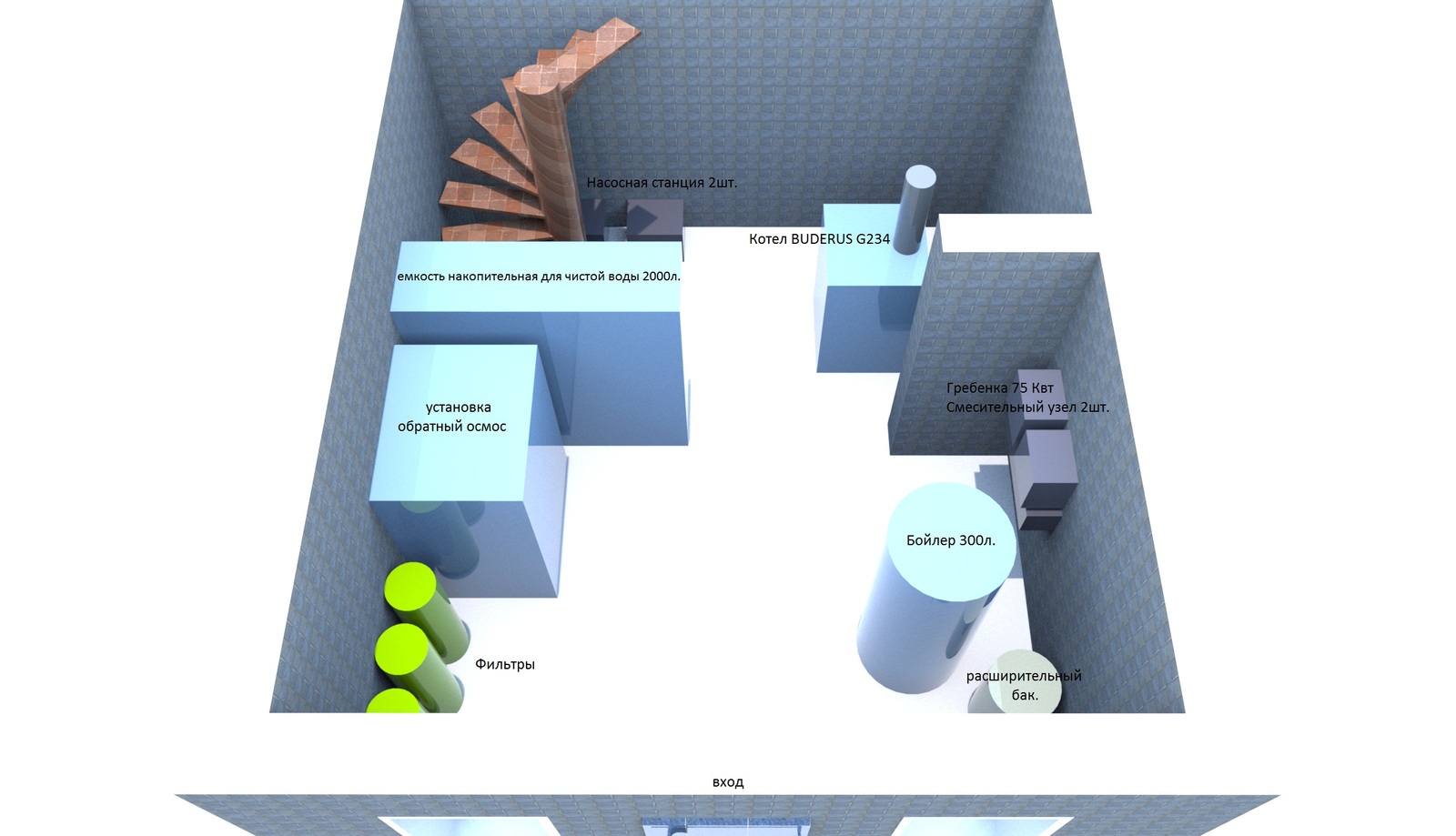 3d проект котельной и как получилась ... | Пикабу