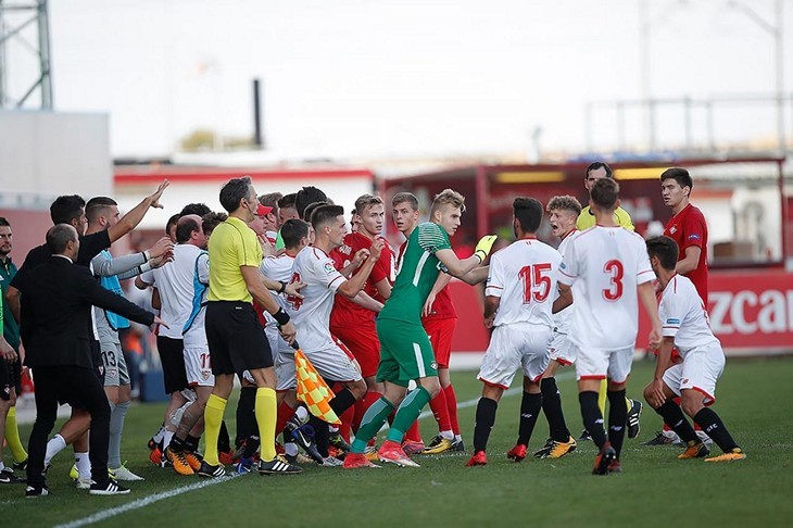 Youth Spartak staged a show in response to Sevilla simulations - Football, Simulation, Spartacus, Longpost