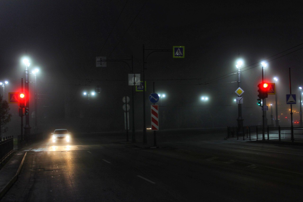 Omsk plunged into the fog and became even more epic! - Omsk, Fog, Silent Hill, , welcome, Longpost