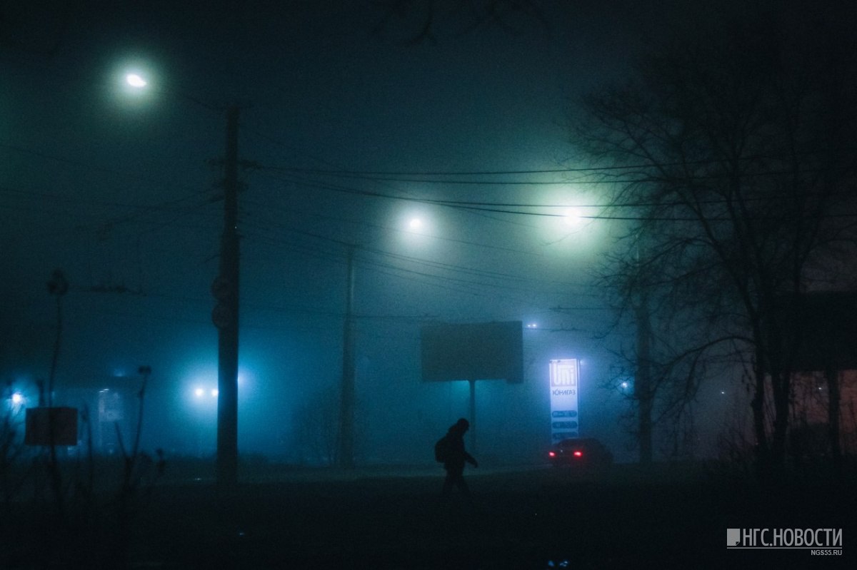 Omsk plunged into the fog and became even more epic! - Omsk, Fog, Silent Hill, , welcome, Longpost