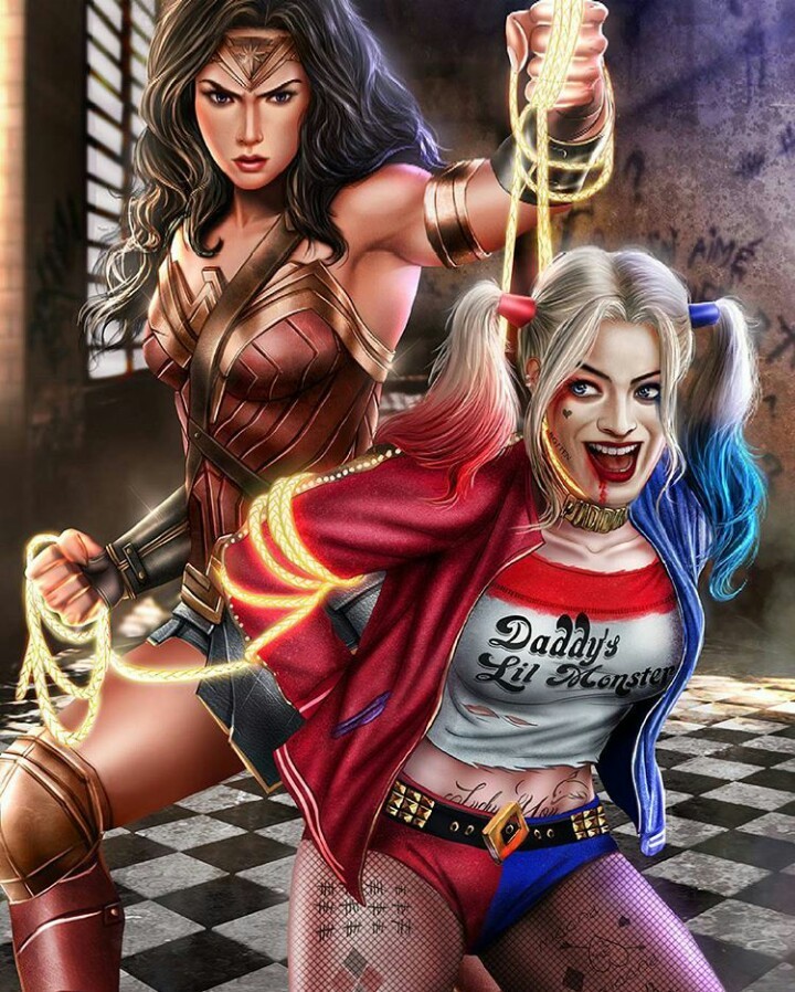 Art by Wonder Woman - Wonder Woman, Dc comics, Art, Harley quinn, Longpost