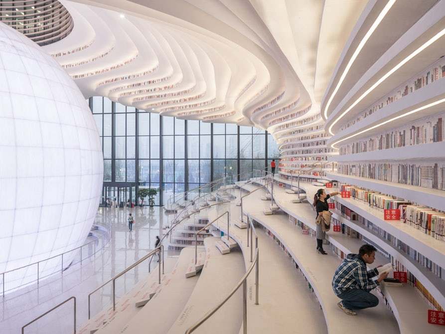 There will always be books - a new superlibrary has opened in China - My, China, Library, Futurism, Building, Longpost