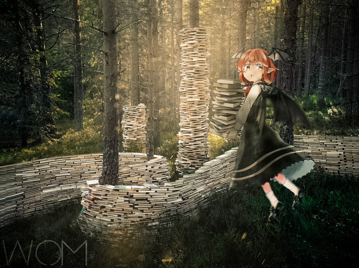 Fairy tale: 3 (link to full png in comments) - My, , 2D on 3D, 2D Among Us, Anime, Worksofmelchor, Anime art, Anime original, Touhou