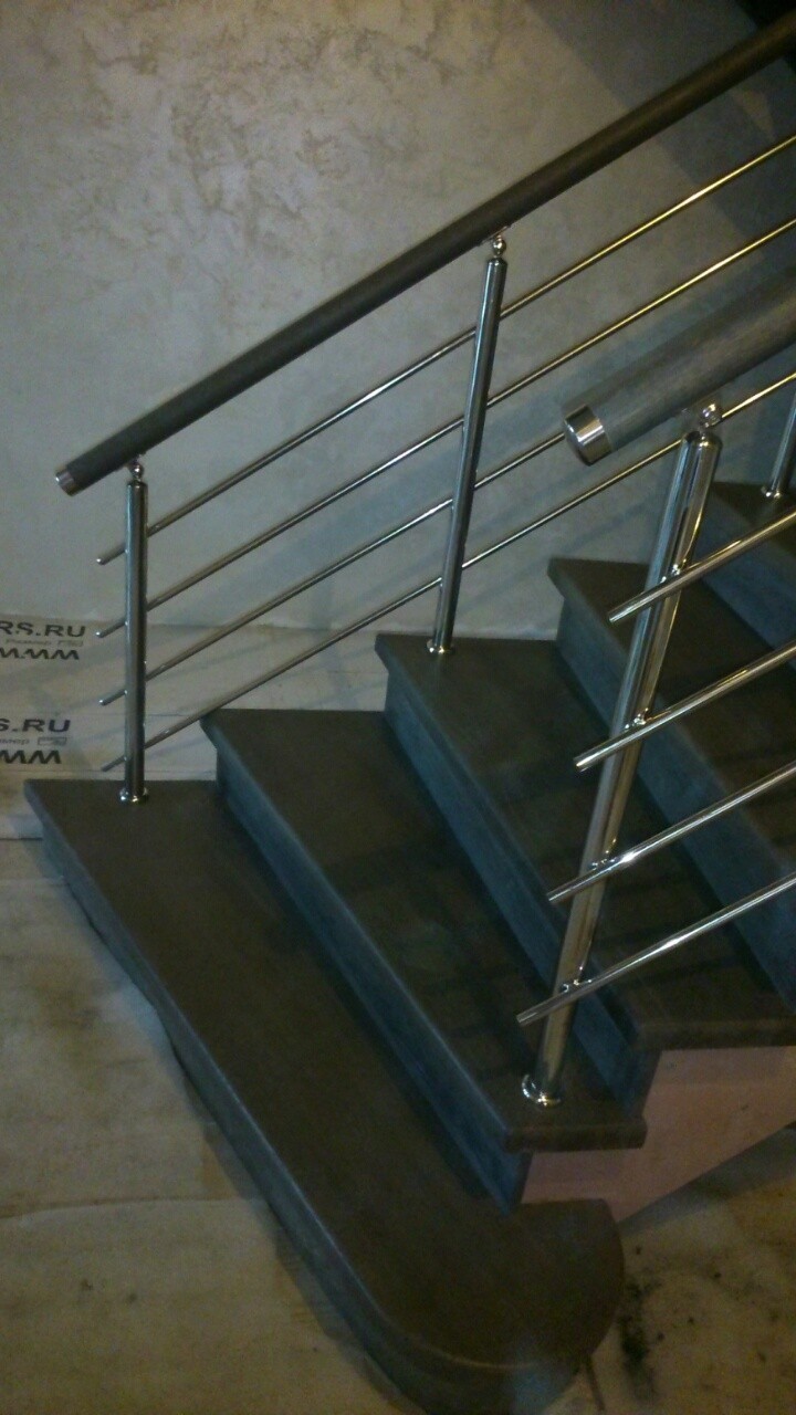 Лестница с нержавейкой | Пикабу