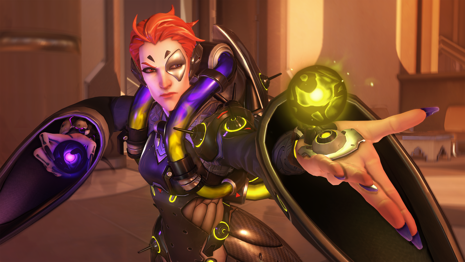 Мойра, новый персонаж поддержки Overwatch - Overwatch, Moira, Персонажи, Blizzard, Скриншот, Длиннопост