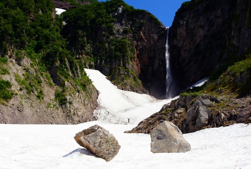 Waterfall Vilyuchinsky - My, Waterfall, Waterfall volcano Vilyuchinsky