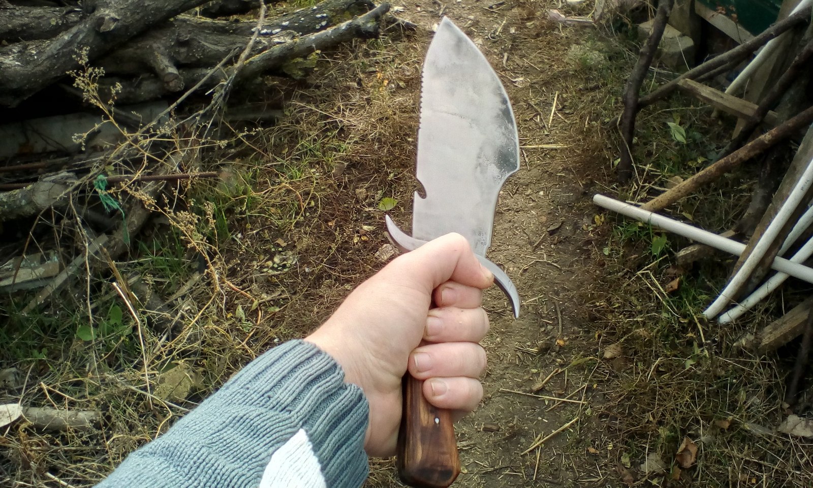 Second Chinese hatchet - My, Knife, Axe, Tree, Longpost