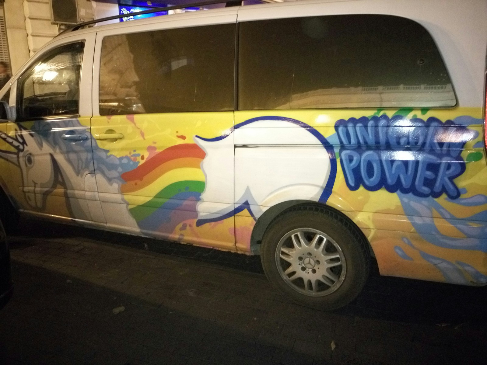 Some rainbow unicorns for your feed - My, Odessa humor, Car, Unicorn, Rainbow, Longpost