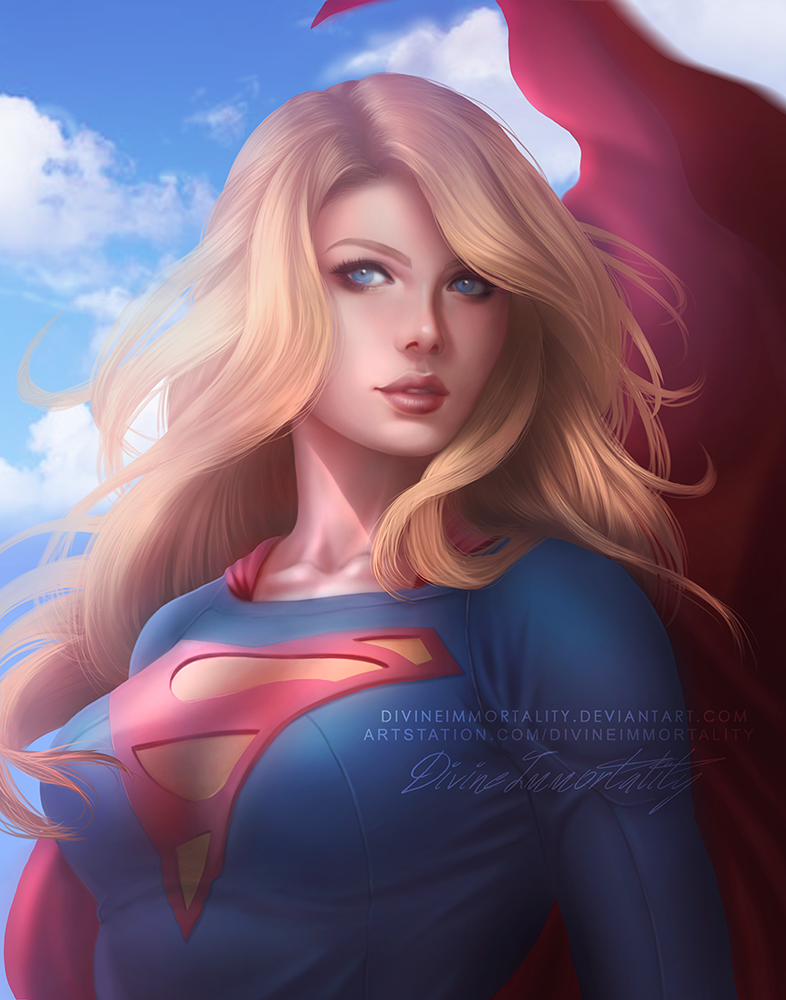 Supergirl - Арт, Рисунок, Супергерл, Divineimmortality