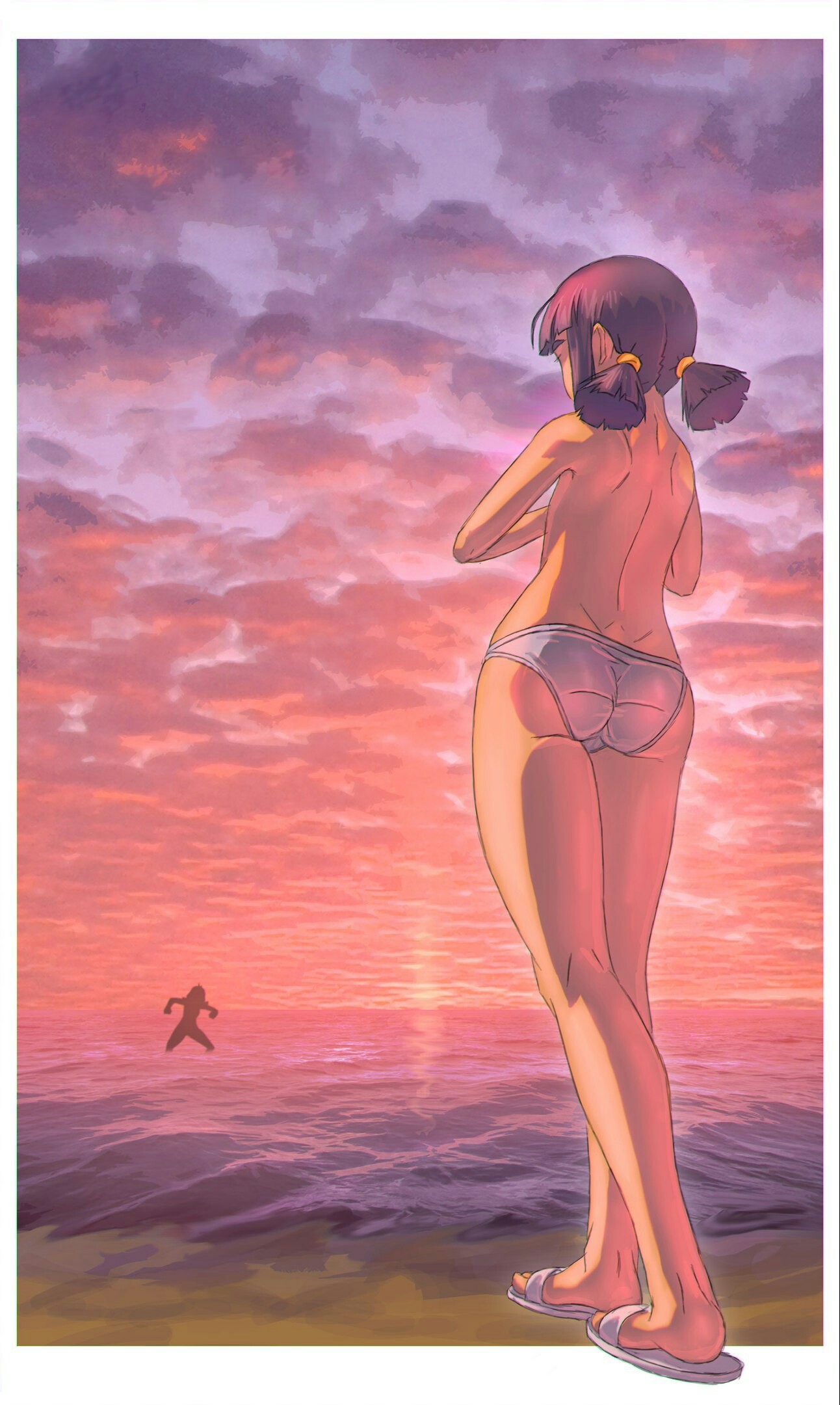 Artets by Ulyanzo - Endless summer, Visual novel, Leonzo, Ussr-Tyan, Ulyana, Art, Khmuro-Tian