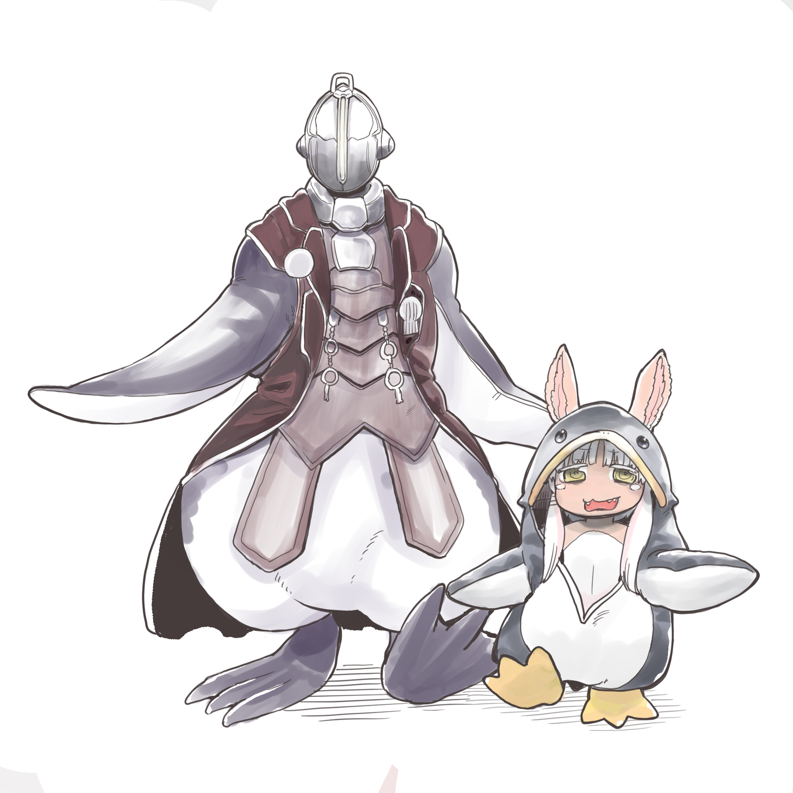 Best dad - Made in Abyss, Bondrewd, Nanachi, Prushka, Mitty, Аниме, Anime Art, Длиннопост