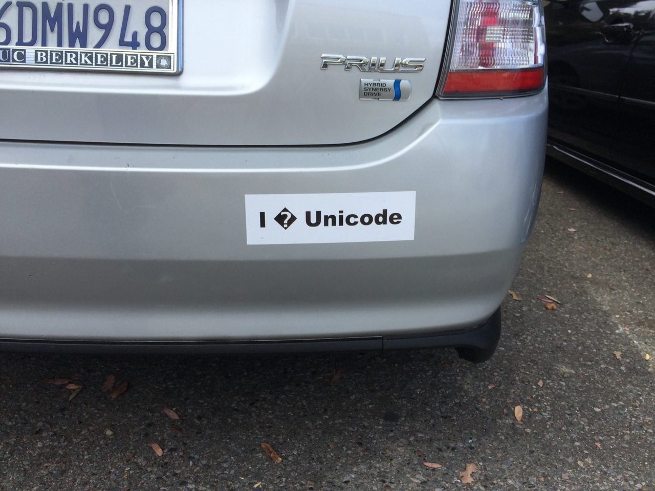 I love unicode - Unicode, Professional humor, Stickers on cars