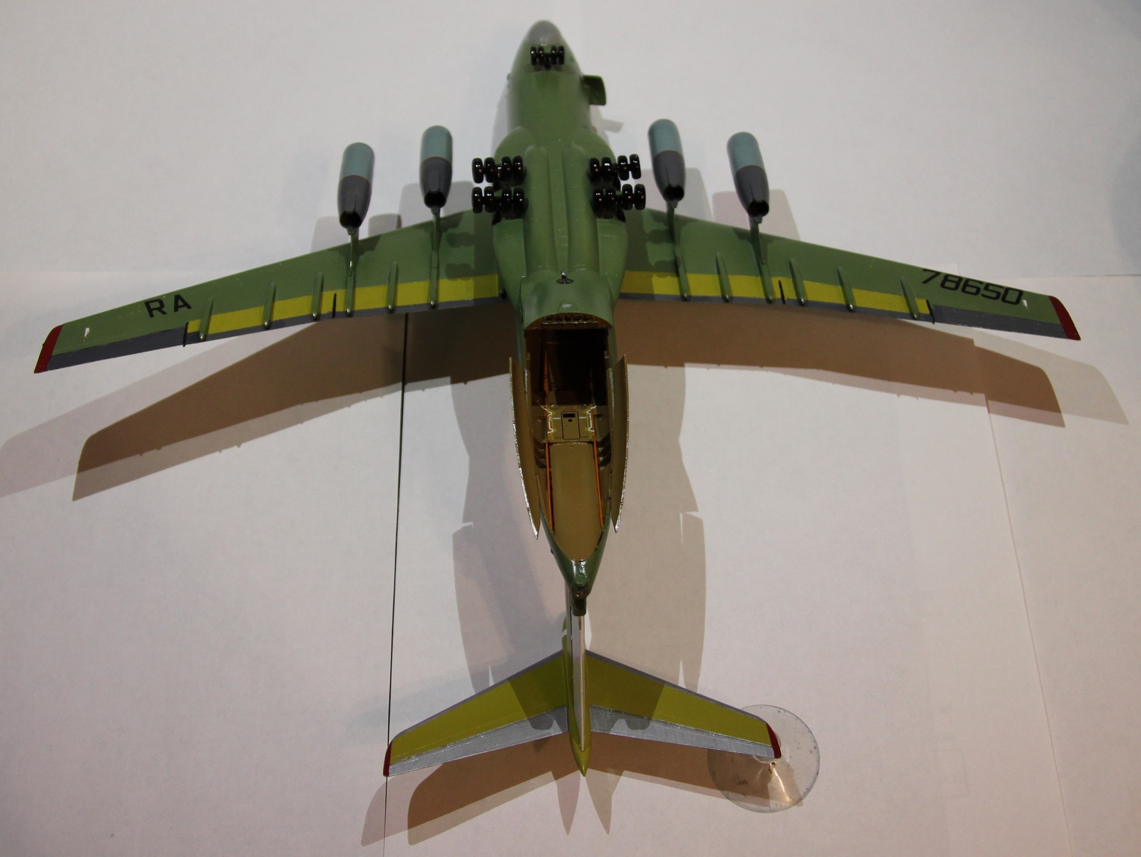 IL-76 model from Zvezda - My, Il-76MD-90A, Modeling, Aircraft modeling, Airplane, Longpost