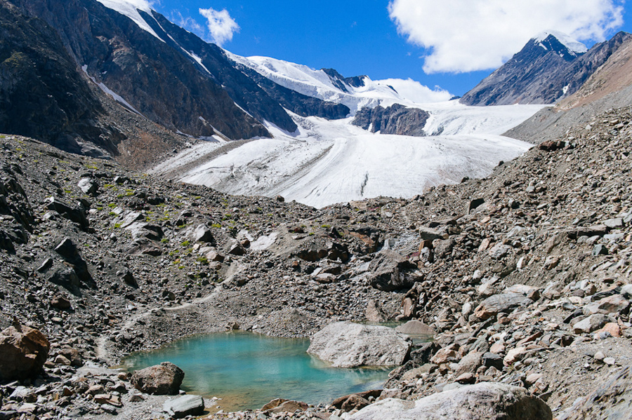 Mountain Altai. Alpine camp Aktru - My, Altai, Mountain Altai, Glacier, The mountains, Longpost, Altai Republic