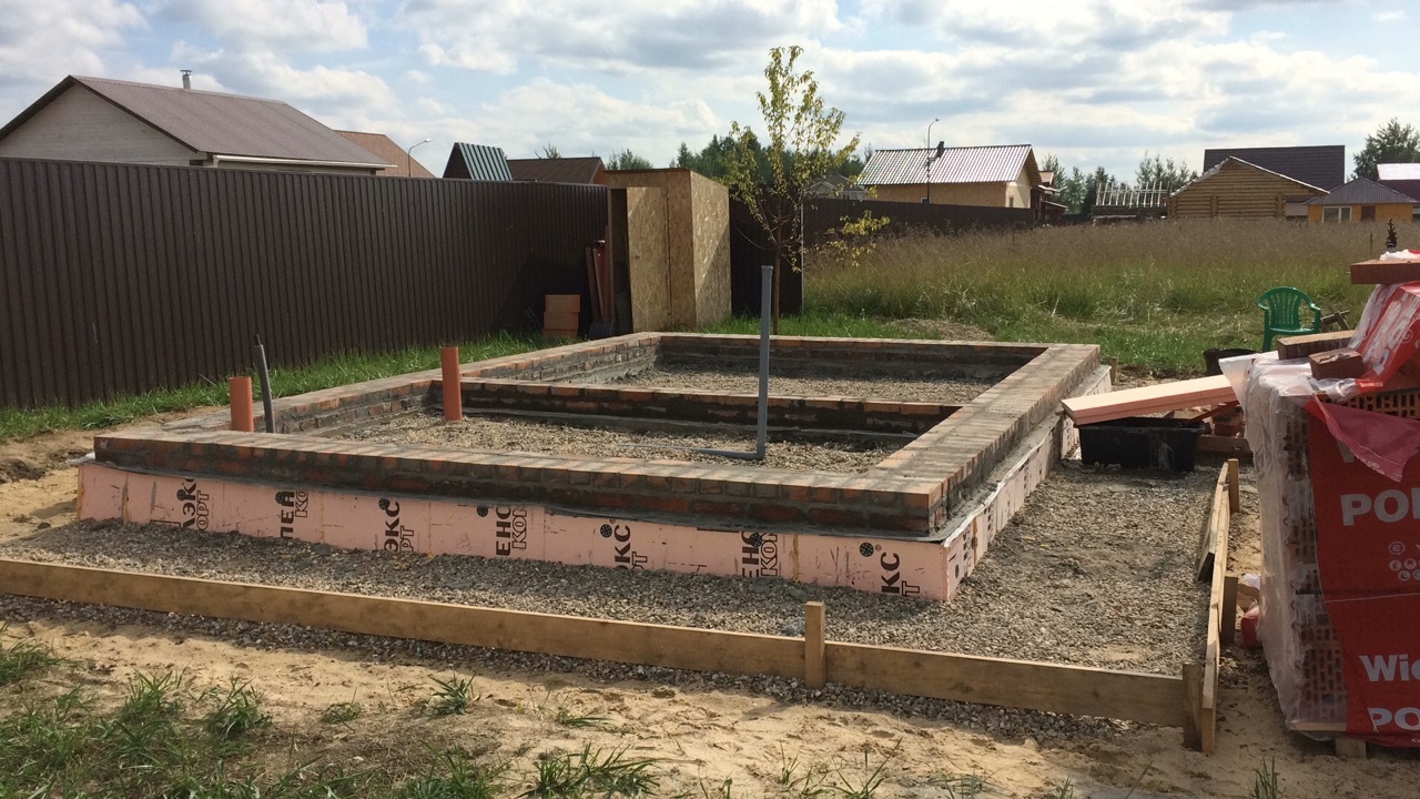 Brick bath 7x5 on their own for 300,000 rubles. - My, Building, , , Bath, , Brickwork, Longpost