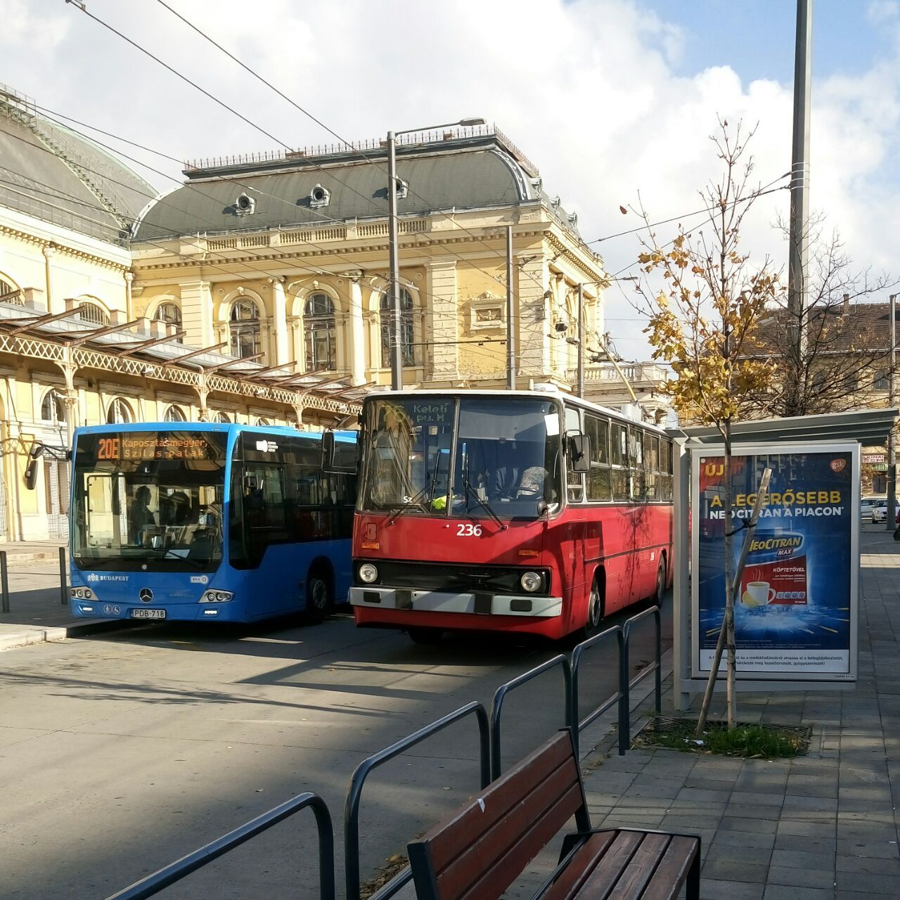 Деда и внучёк. Будапешт, октябрь 2017)) - Моё, Автобус, Будапешт