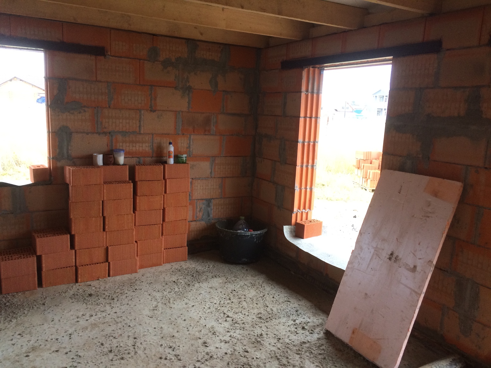 Brick bath 7x5 on their own for 300,000 rubles. - My, Building, , Bath, , Roof, Longpost