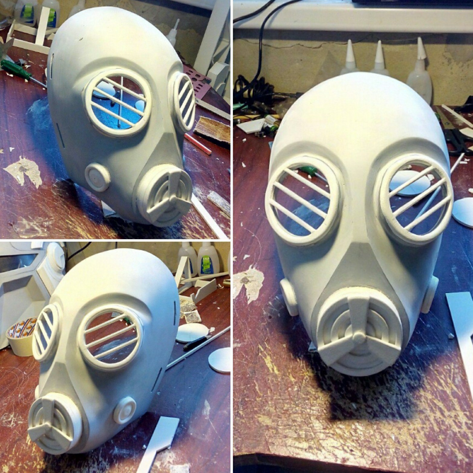 Vector's mask from the Resident Evil universe - My, Mask, Cosplay, Craft, With your own hands, Handmade, Vector, Resident evil, Longpost