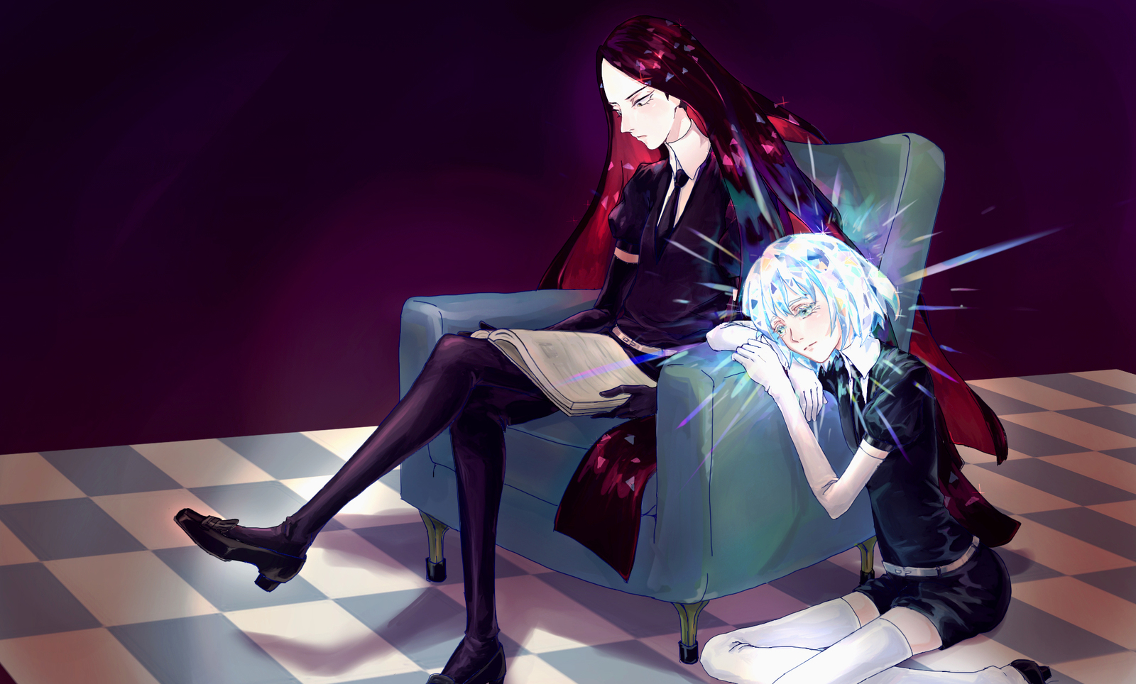 Подборка Bort & Diamond [1] - Houseki No Kuni, Bort, Diamond, Anime Art, Аниме, Длиннопост