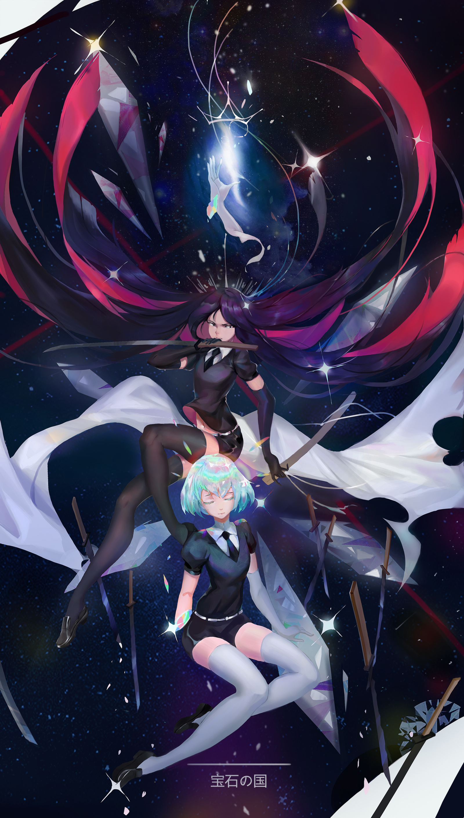 Подборка Bort & Diamond [1] - Houseki No Kuni, Bort, Diamond, Anime Art, Аниме, Длиннопост