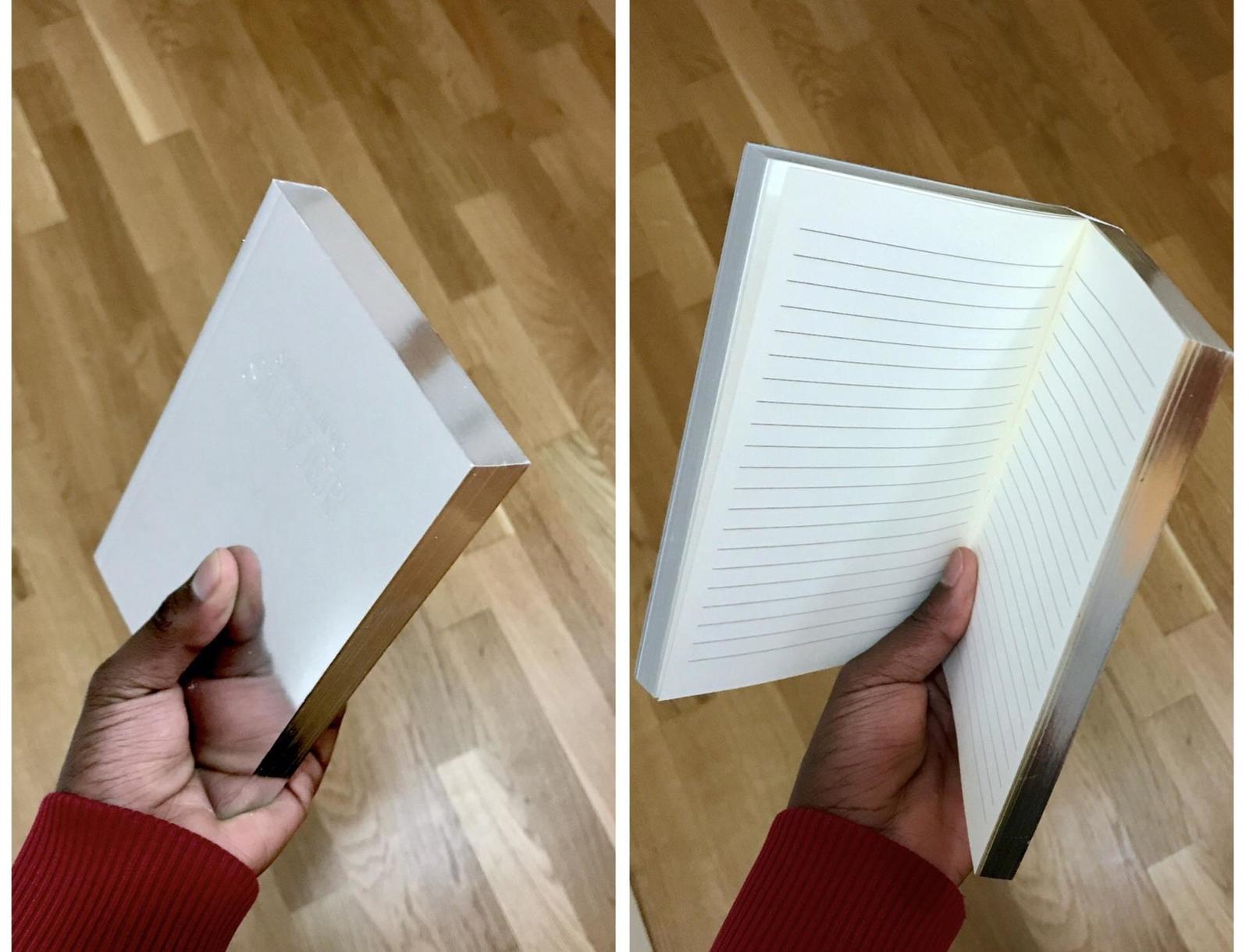 Notepad looks like a silver bar when closed - Notebook, Interesting, Want